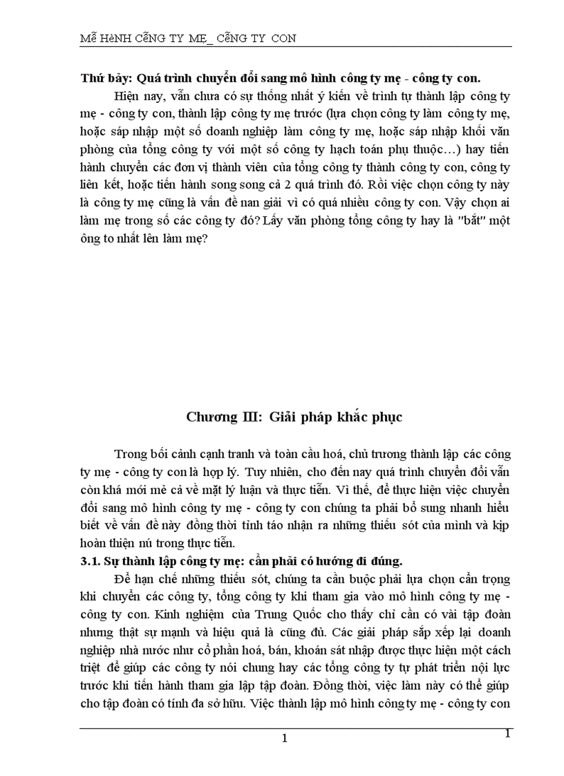 image for page Chuyển DNNN sang mô hình công ty mẹ công ty con nhằm nâng cao hiệu quả hoạt động sản xuất kinh doanh của các doanh nghiệp nhà nước