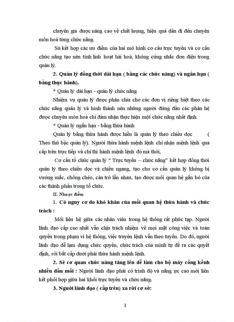 image for page Các căn cứ đề hình thành cơ cấu tổ chức trực tuyến chức năng ưu nhược điểm và phạm vi áp dụng