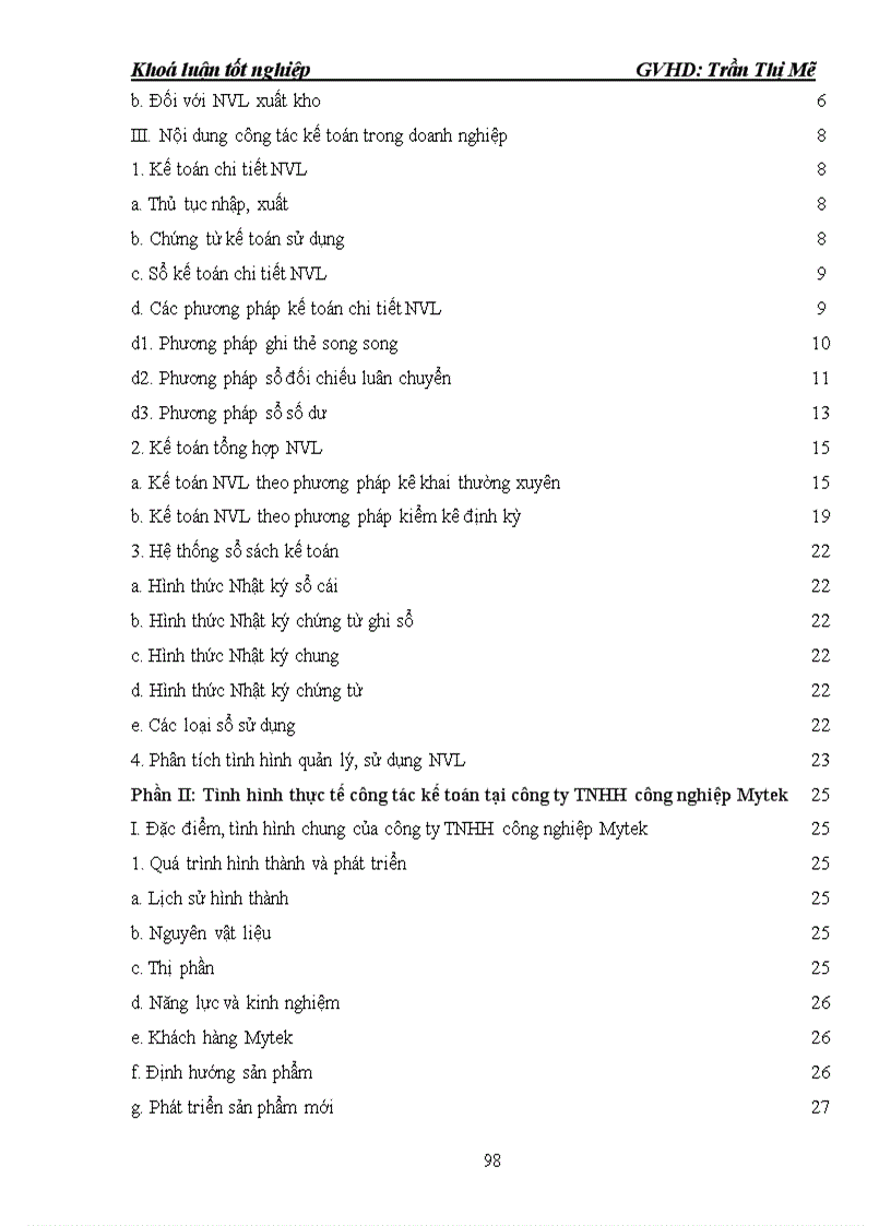 image for page Tổ chức công tác kế toán nguyên vật liệu và phân tích tình hình sử dụng quản lý nguyên vật liệu tại công ty TNHH công nghiệp Mytek 1