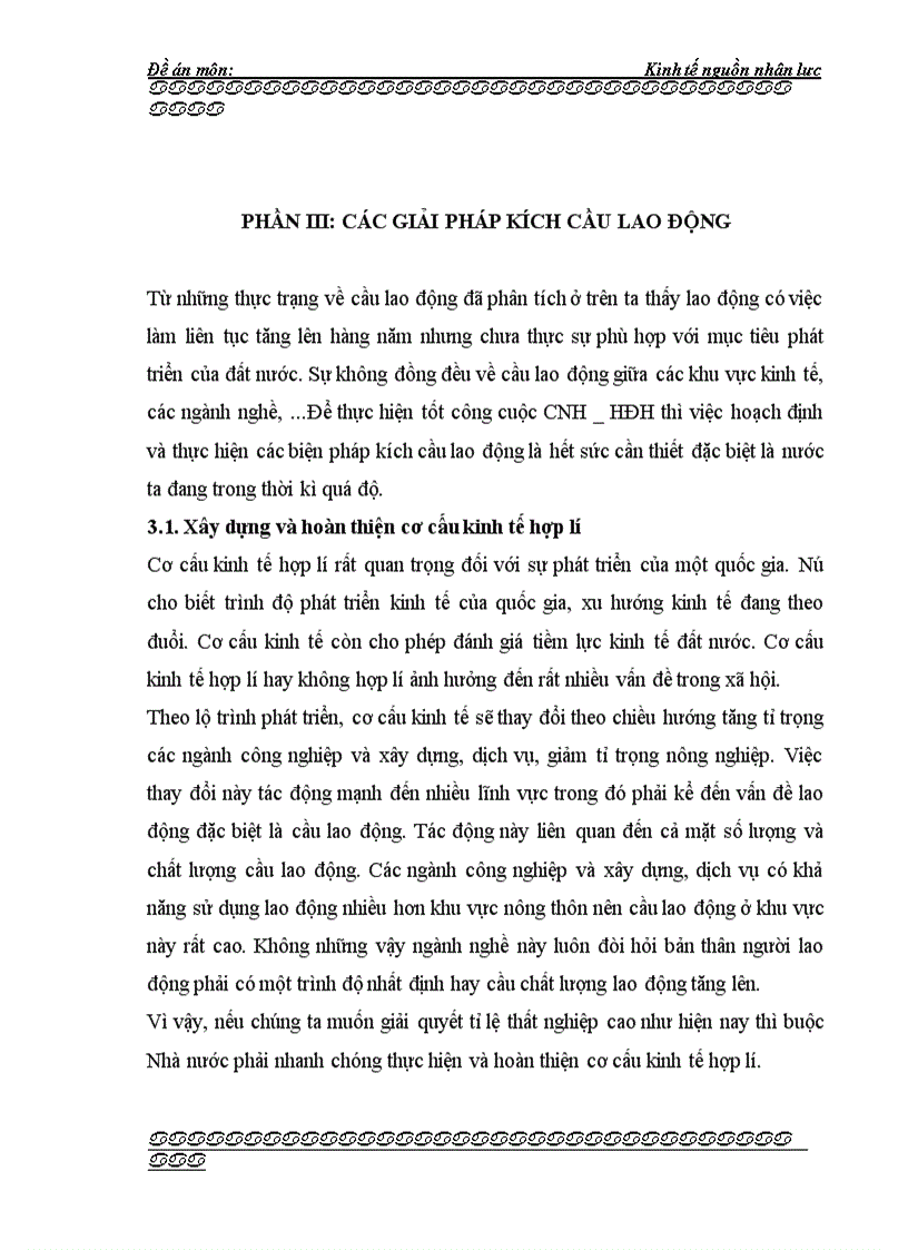 image for page Cầu lao động và các giải pháp kích cầu lao động