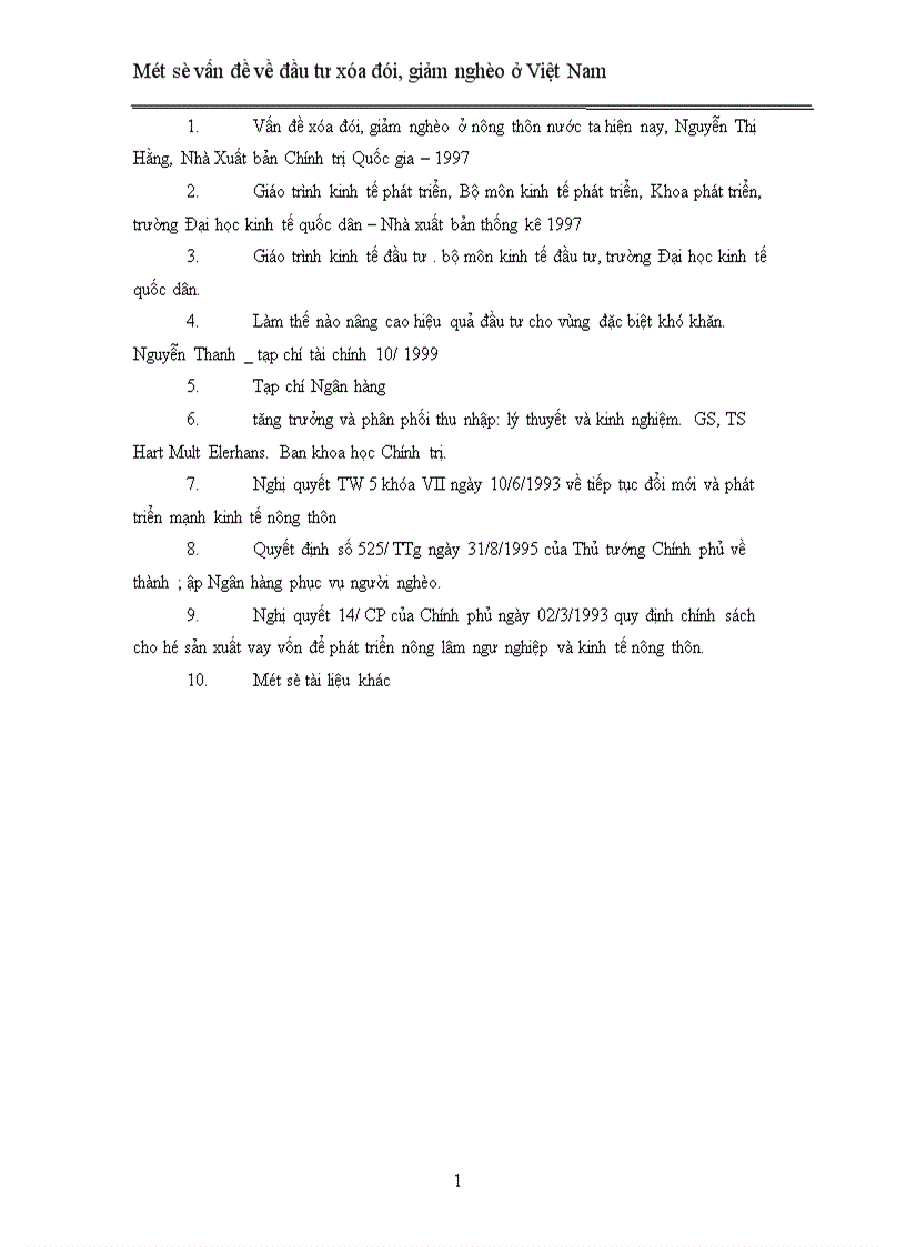 image for page Một số vấn đề về đầu tư xóa đói giảm nghèo ở Việt Nam 1