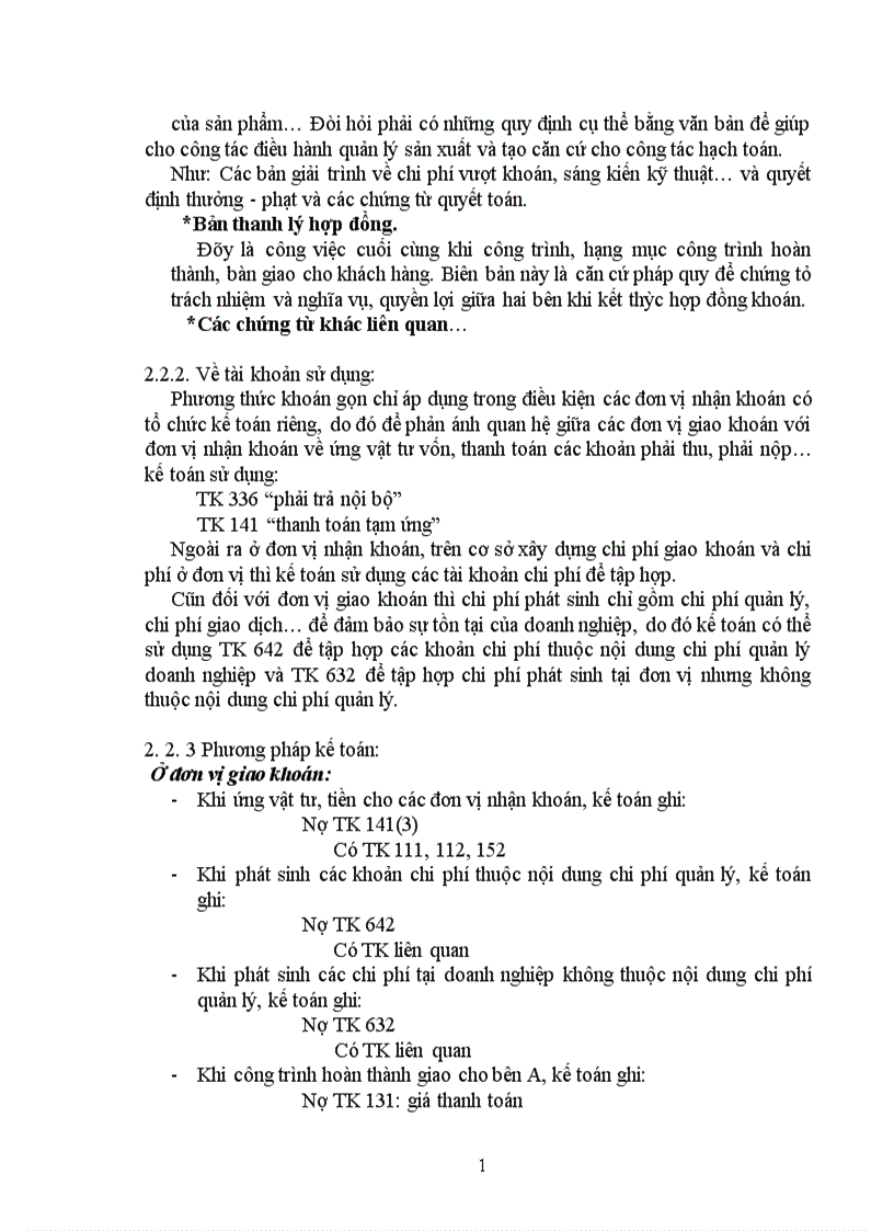 image for page Kế toán chi phí sản xuất trong doanh nghiệp kinh doanh xây lắp theo phương thức khoán 1