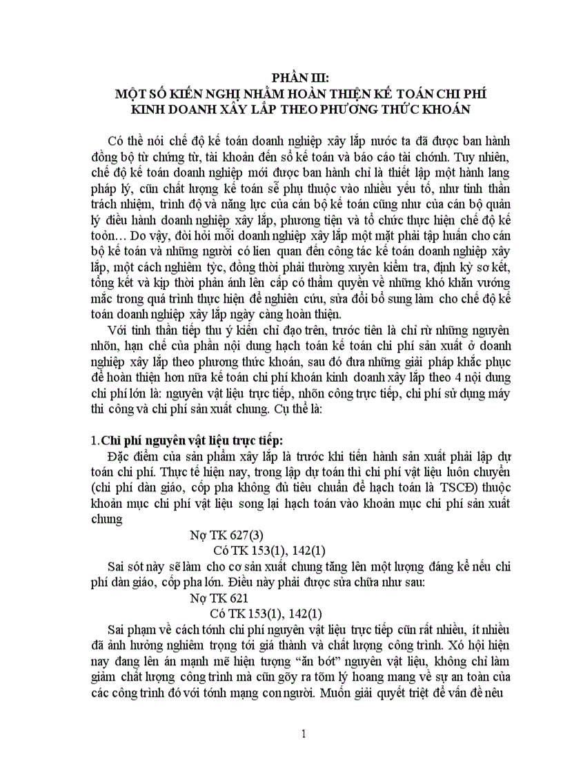 image for page Kế toán chi phí sản xuất trong doanh nghiệp kinh doanh xây lắp theo phương thức khoán 1