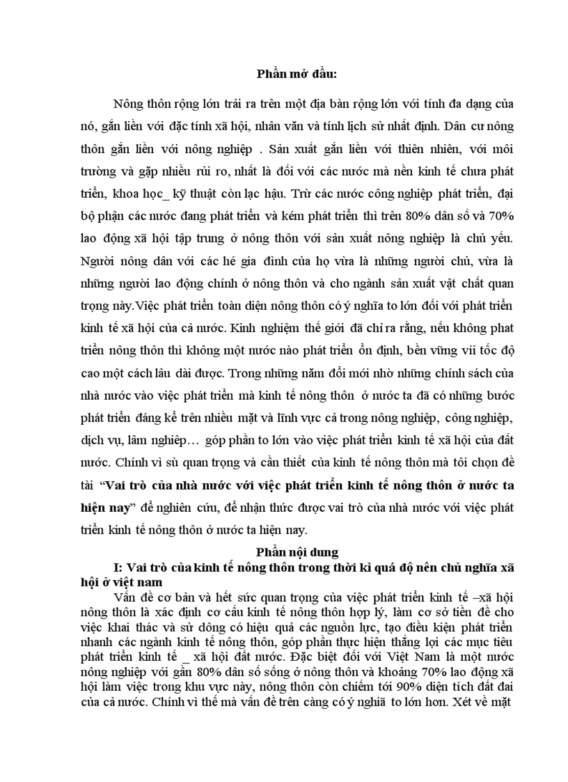 image for page Vai trò của nhà nước với việc phát triển kinh tế nông thôn ở nước ta hiện nay