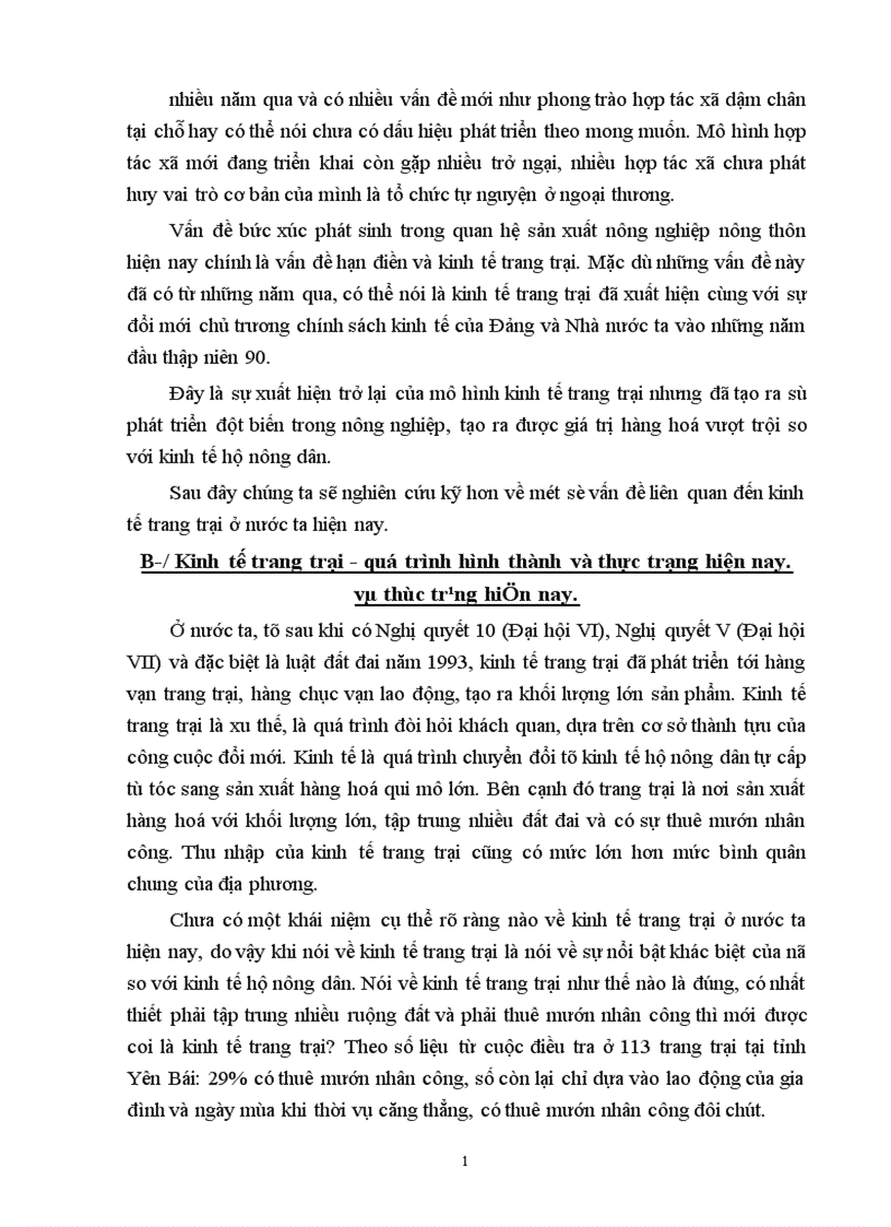 image for page Kinh tế trang trại quá trình hình thành và thực trạng hiện nay