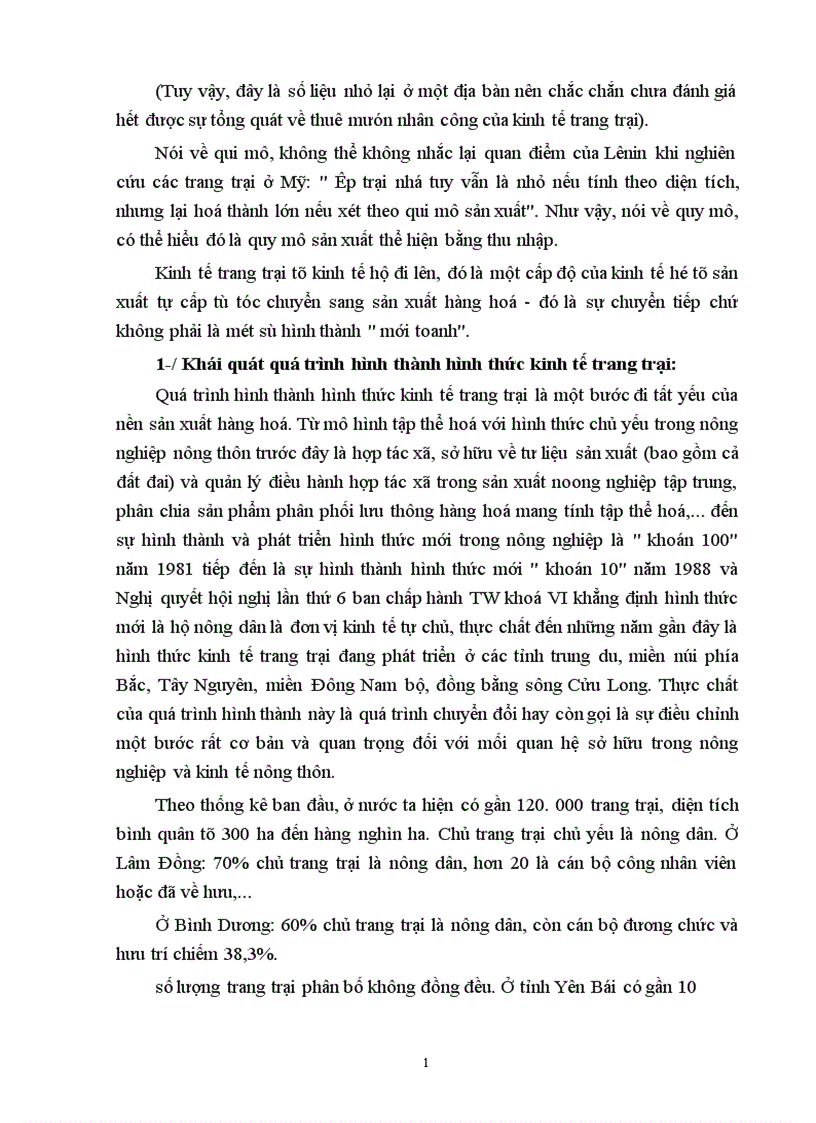 image for page Kinh tế trang trại quá trình hình thành và thực trạng hiện nay