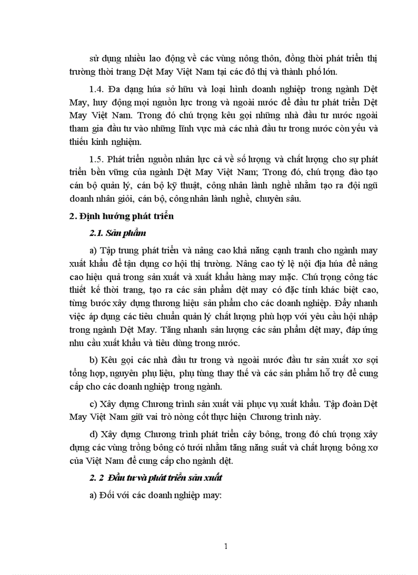 image for page Thực trạng và giải pháp nâng cao khả năng cạnh tranh của các doanh nghiệp dệt may Việt Nam