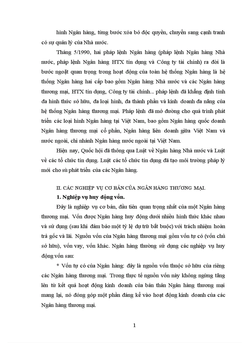 image for page Nghiệp vụ huy động vốn của Ngân hàng Thương mại 1