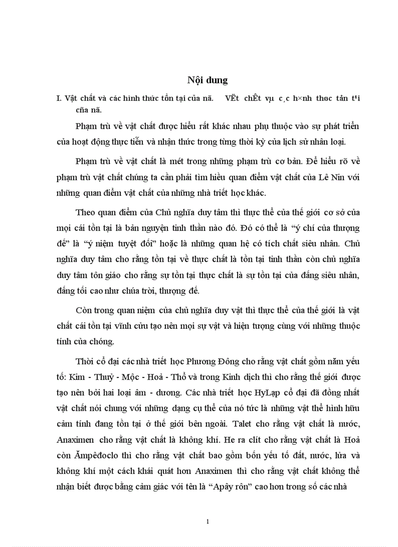 image for page So sánh quan điểm vật chất của Lênin với những quan điểm vật chất của các nhà triết học khác