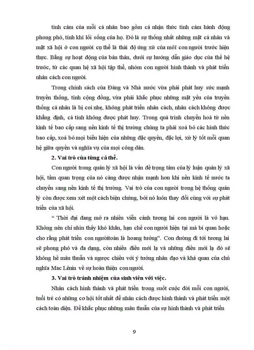 image for page Nhân cách con người trong nền kinh tế thị trường