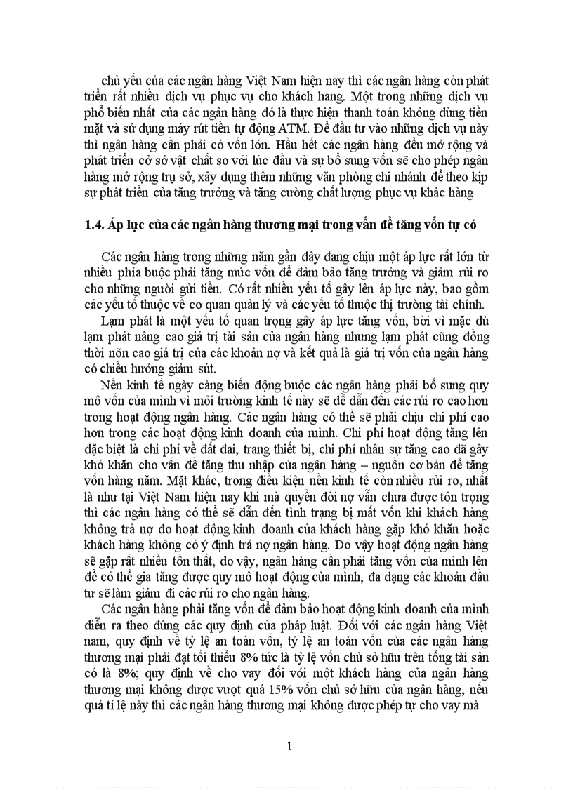 image for page Bàn về vấn đề tăng vốn chủ sở hữu để nâng cao năng lực cạnh tranh của các ngân hàng thương mại việt nam 1