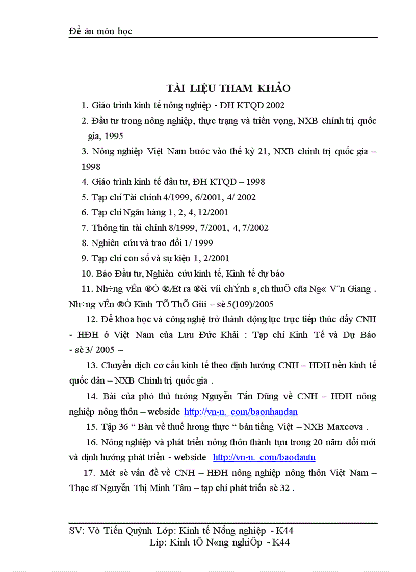 image for page Thực trạng và giải pháp sử dụng vốn đầu tư cho nông nghiệp nông thôn
