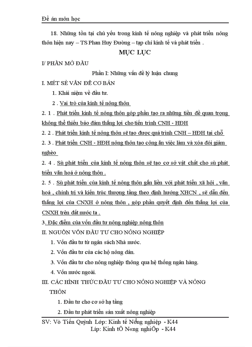 image for page Thực trạng và giải pháp sử dụng vốn đầu tư cho nông nghiệp nông thôn