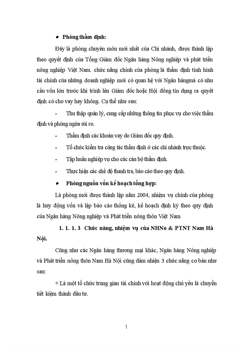 image for page Hoạt động thẩm định và giải pháp nâng cao hiệu quả thẩm định tại Chi nhánh Ngân hàng Nông nghiệp và Phát triển nông thôn Nam Hà Nội