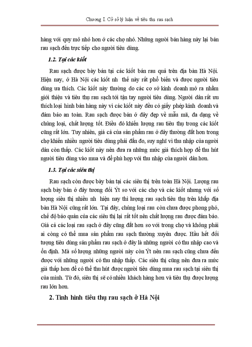 image for page Tình hình tiêu thụ rau sạch trên địa bàn Hà Nội 1