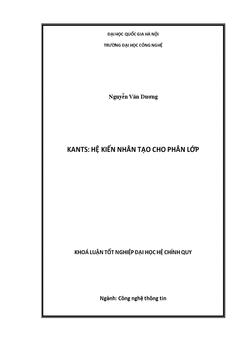 image for page KANTS Hệ kiến nhân tạo cho phân lớp