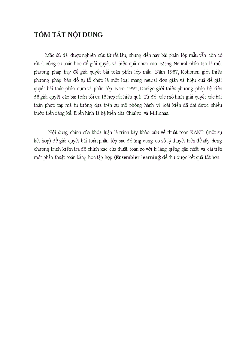 image for page KANTS Hệ kiến nhân tạo cho phân lớp