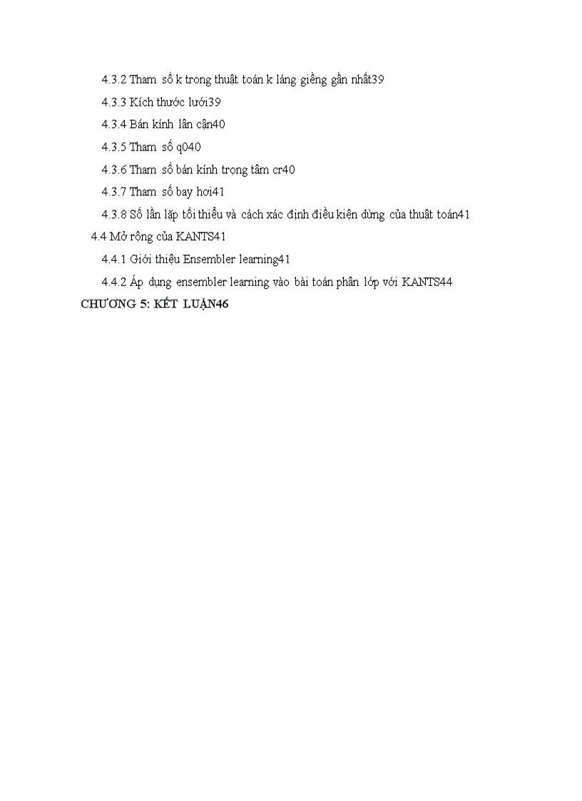 image for page KANTS Hệ kiến nhân tạo cho phân lớp