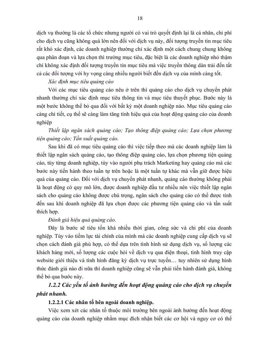 image for page Các giải pháp hoàn thiện hoạt động quảng cáo cho dịch vụ chuyển phát nhanh của công ty tnhh thương mại và dịch vụ hàng hóa con thoi