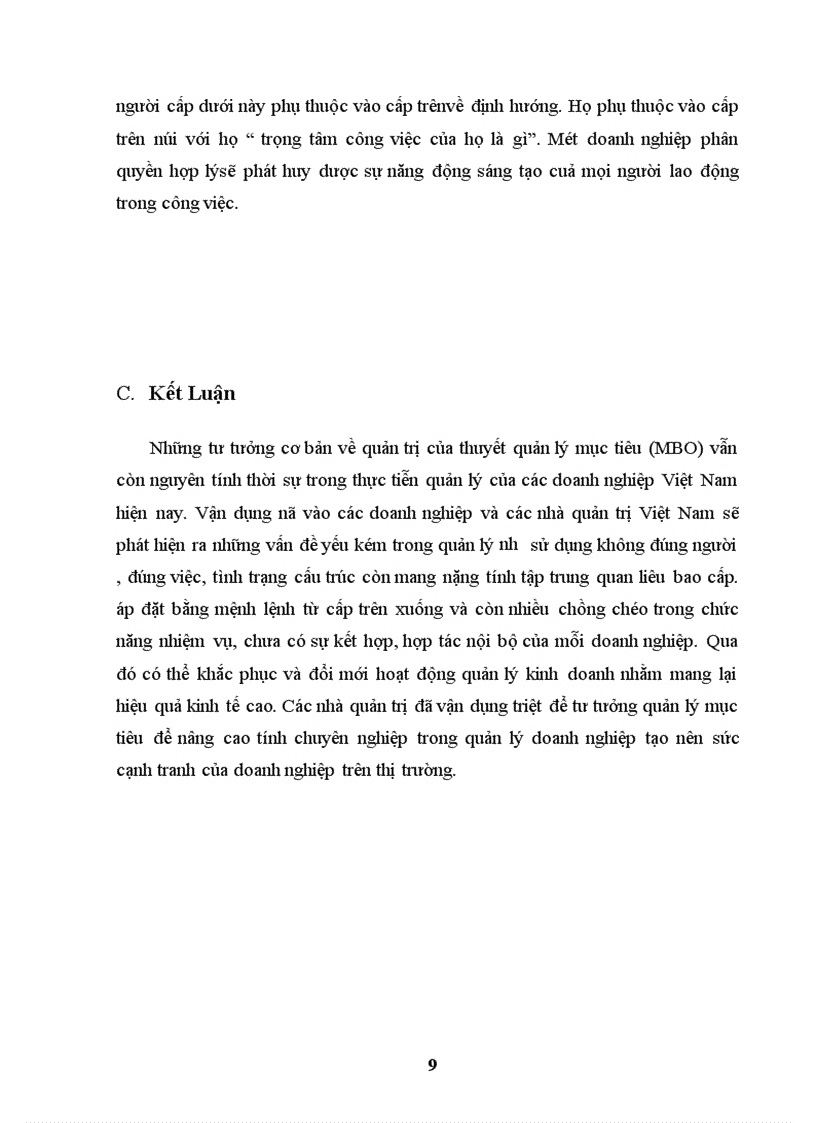 image for page Thuyết quản lý mục tiêu MBO và sự vận dụng vào các doanh nghiệp Việt Nam 1