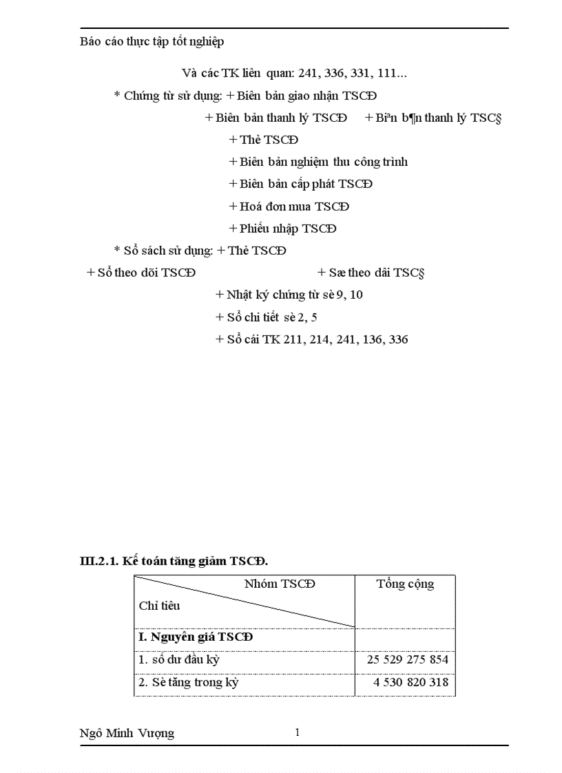image for page Tình hình chung về công tác kế toán của NM CKGT 1