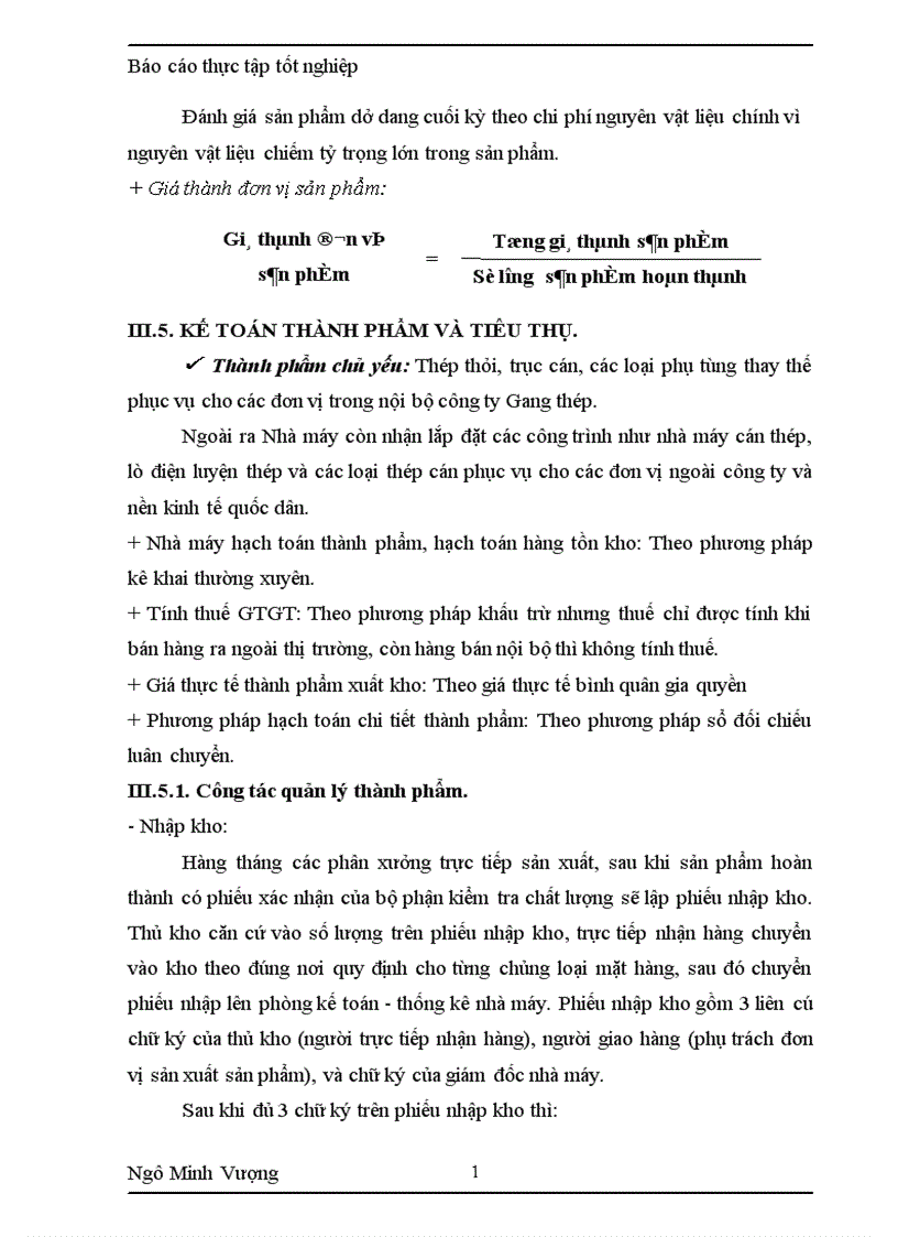 image for page Tình hình chung về công tác kế toán của NM CKGT 1