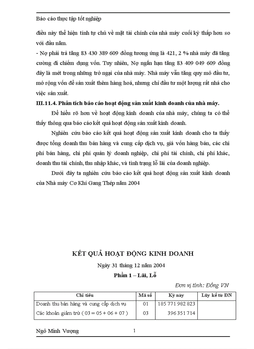 image for page Tình hình chung về công tác kế toán của NM CKGT 1