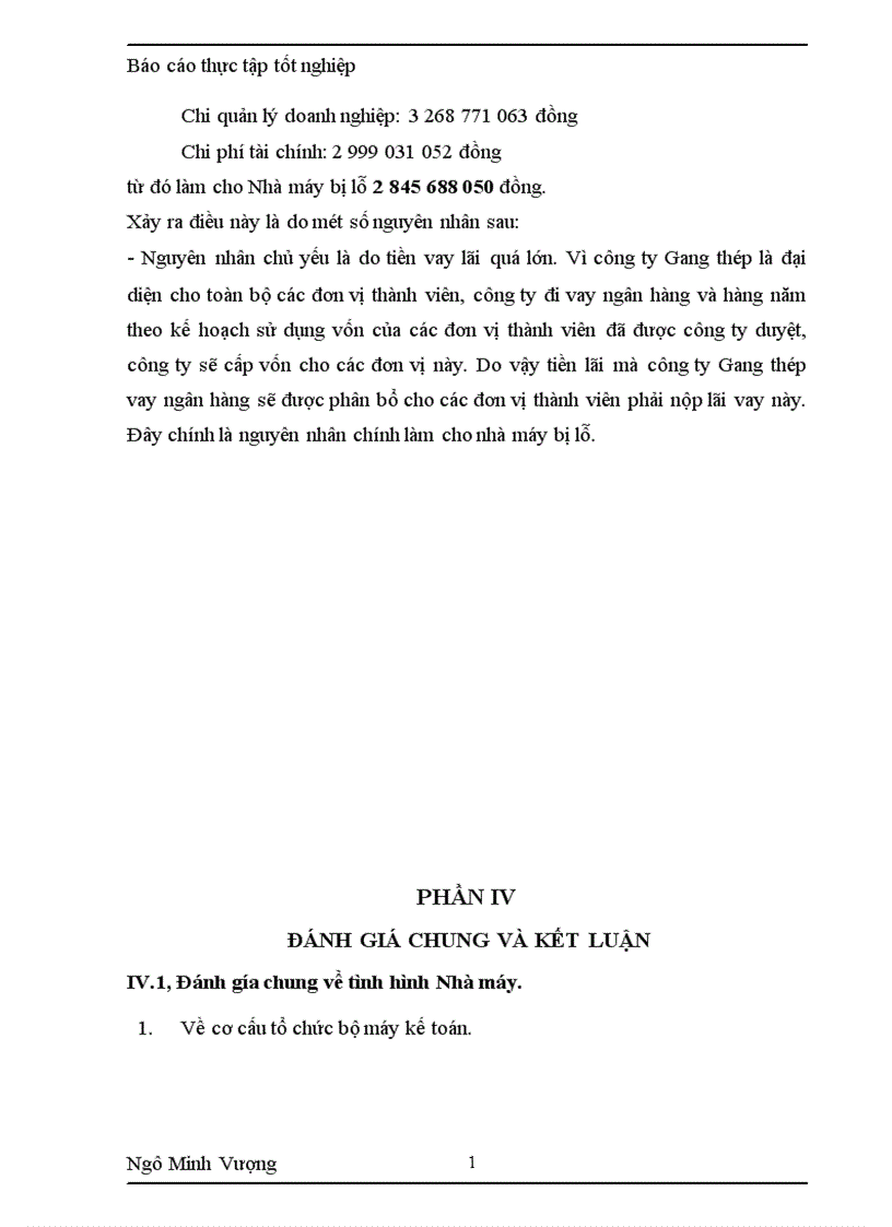 image for page Tình hình chung về công tác kế toán của NM CKGT 1