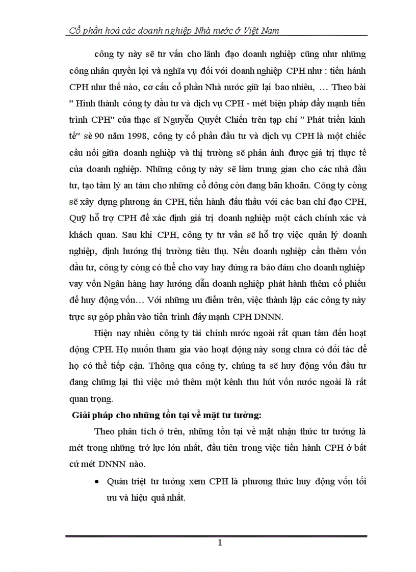 image for page Cổ phần hoá các doanh nghiệp Nhà nước ở Việt Nam 1