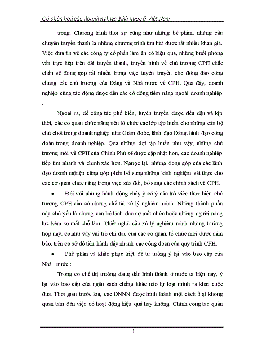 image for page Cổ phần hoá các doanh nghiệp Nhà nước ở Việt Nam 1