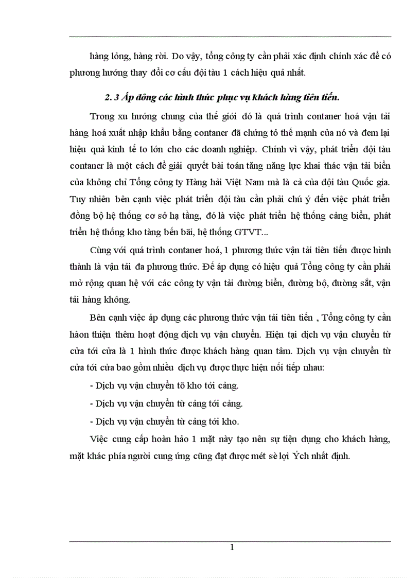 image for page Hoàn thiện công tác hoạch định chiến lược kinh doanh ở Công ty vận tải biển III VINASHIP 1