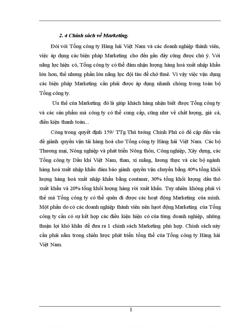 image for page Hoàn thiện công tác hoạch định chiến lược kinh doanh ở Công ty vận tải biển III VINASHIP 1