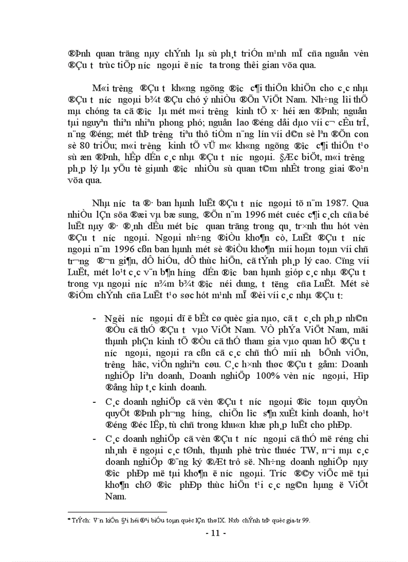image for page Những biện pháp cơ bản đảm bảo vốn FDI và ODA cho phát triển kinh tế Việt Nam giai đoạn 2001 2005