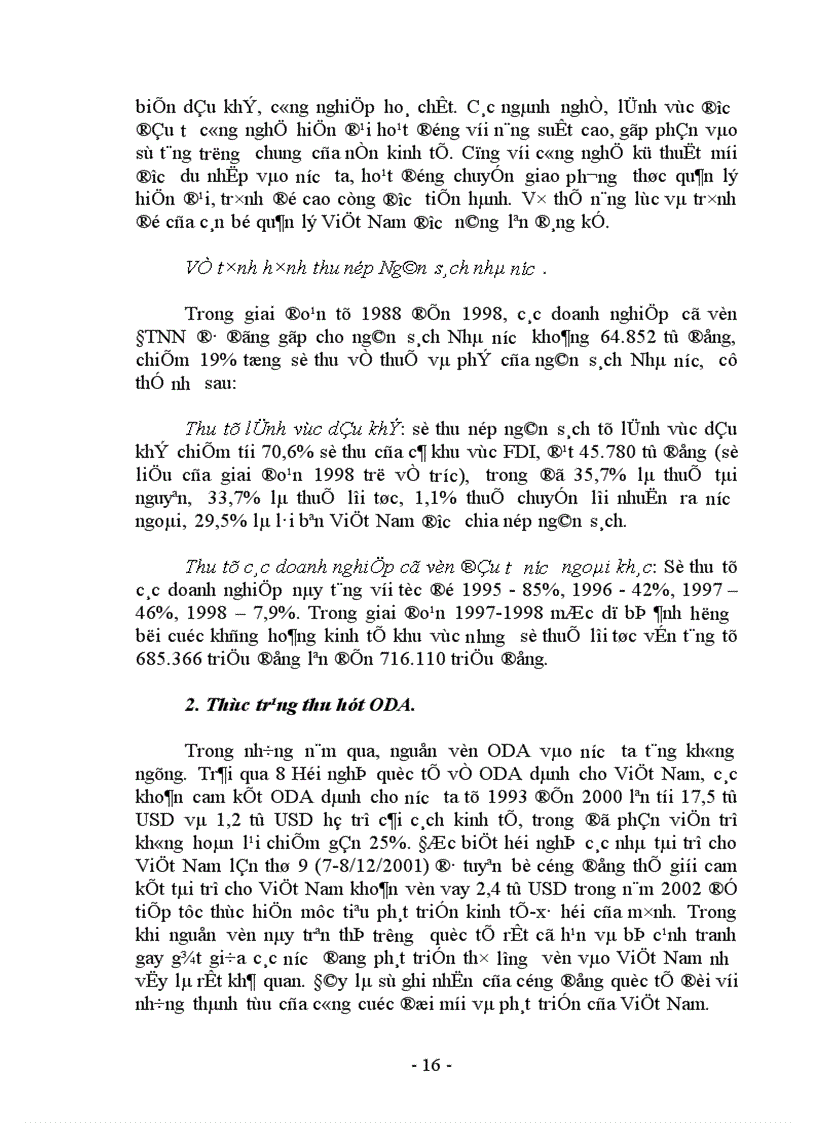 image for page Những biện pháp cơ bản đảm bảo vốn FDI và ODA cho phát triển kinh tế Việt Nam giai đoạn 2001 2005