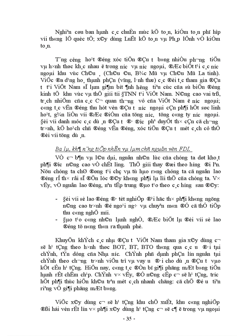 image for page Những biện pháp cơ bản đảm bảo vốn FDI và ODA cho phát triển kinh tế Việt Nam giai đoạn 2001 2005