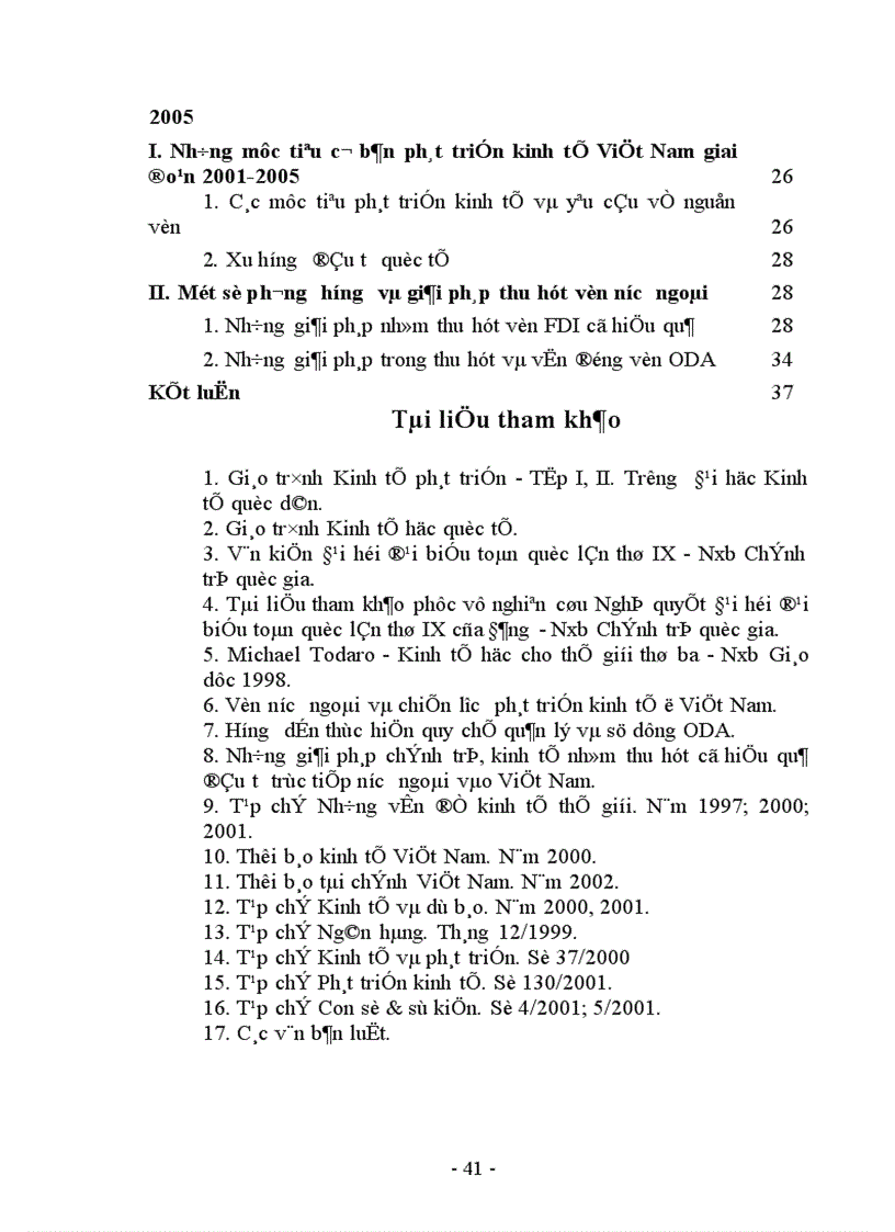 image for page Những biện pháp cơ bản đảm bảo vốn FDI và ODA cho phát triển kinh tế Việt Nam giai đoạn 2001 2005