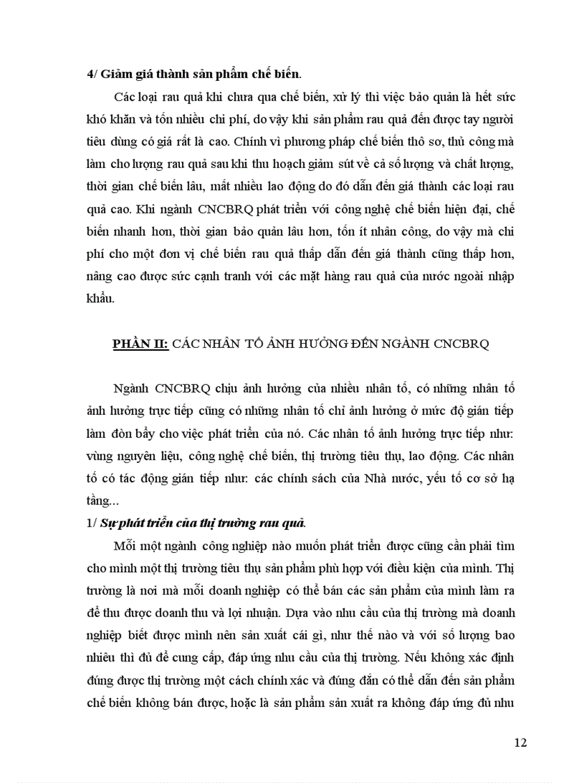 image for page Các nhân tố ảnh hưởng đến phát triển ngành công nghiệp chế biến rau quả 1