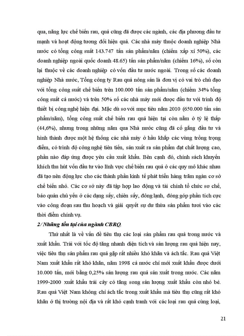 image for page Các nhân tố ảnh hưởng đến phát triển ngành công nghiệp chế biến rau quả 1