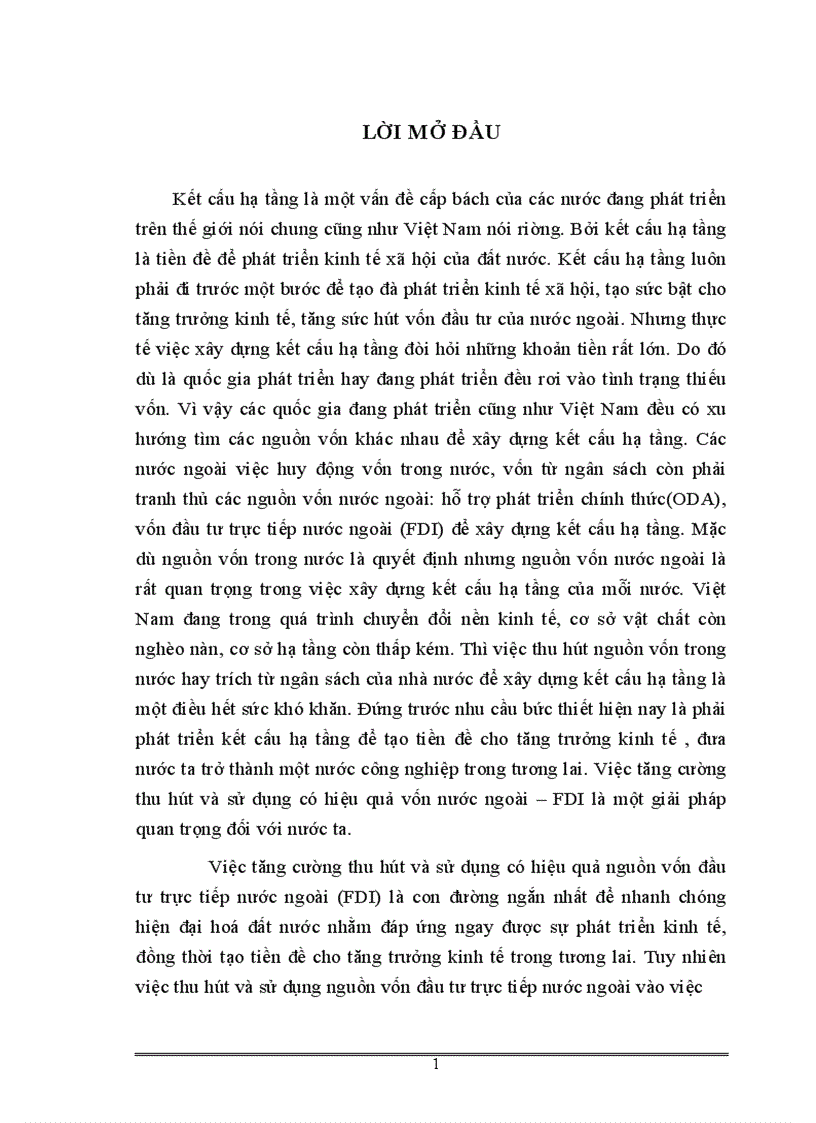 image for page Thực trạng và giải pháp thu hút FDI vào lĩnh vực kết cấu hạ tầng ở Việt Nam 1