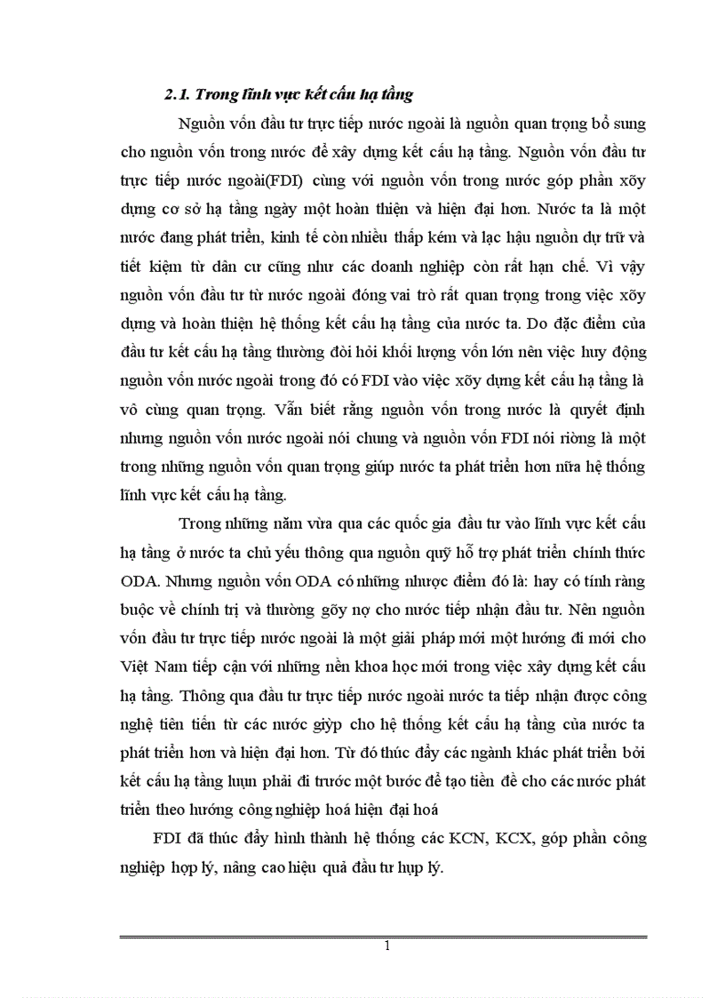image for page Thực trạng và giải pháp thu hút FDI vào lĩnh vực kết cấu hạ tầng ở Việt Nam 1