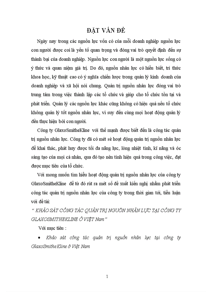 image for page Khảo sát công tác quản trị nguồn nhân lực tại công ty GlaxoSmitheKline ở Việt Nam 1
