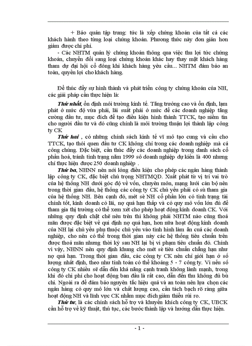 image for page Hoạt động của NHTM trong quá trình hình thành và phát triển TTCK ở Việt Nam