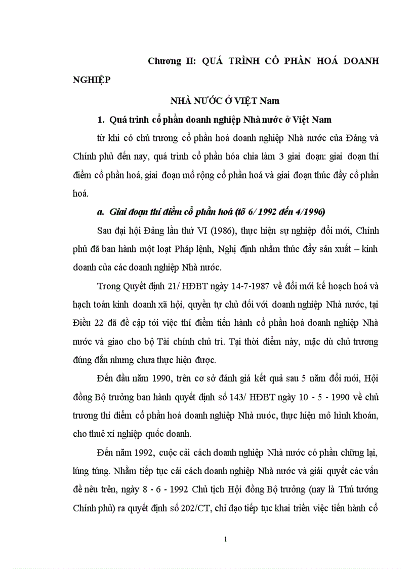 image for page Cổ phần hoá doanh nghiệp Nhà nước ở Việt Nam 1
