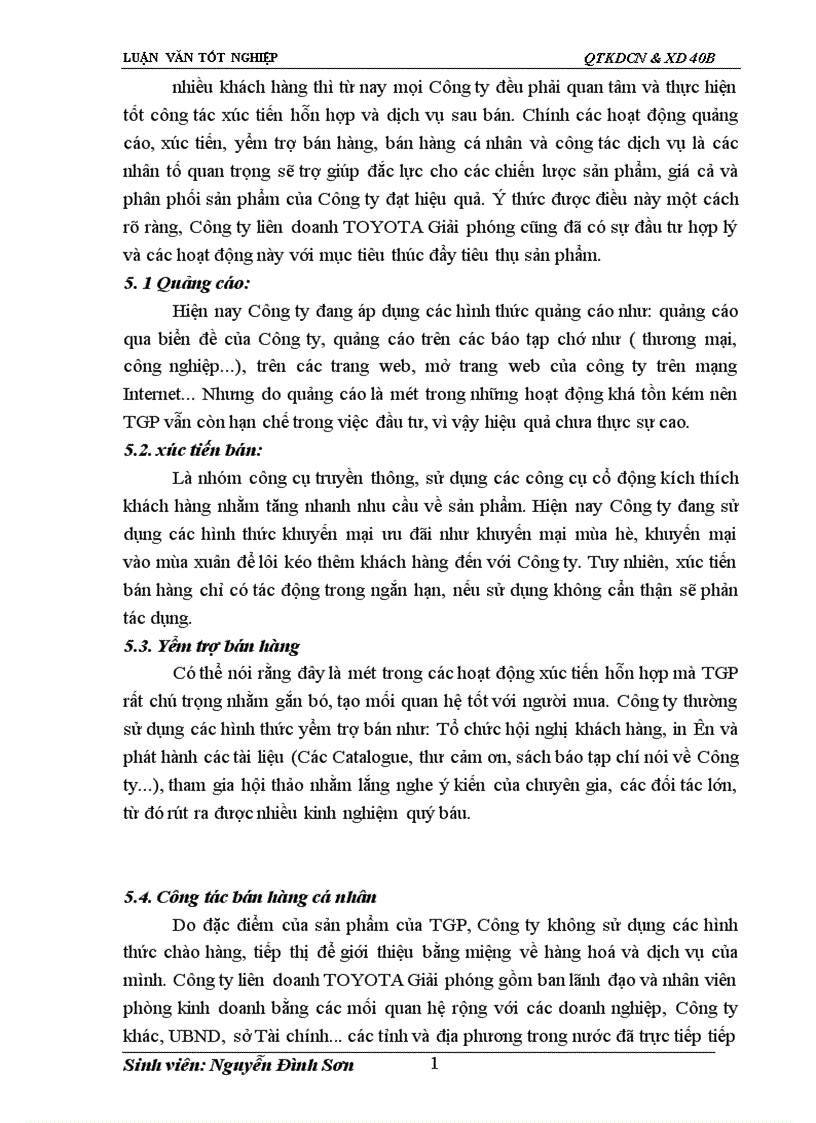 image for page Giải pháp đẩy mạnh tiêu thụ xe ô tô ở Công ty liên doanh Toyota Giải phóng 1