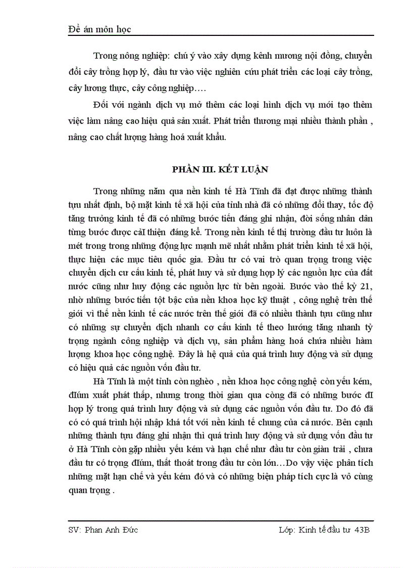 image for page Thực trạng và giải pháp nhằm thu hút và sử dụng vốn đầu tư có hiệu quả tại Hà Tĩnh 1