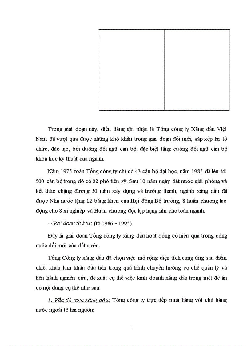 image for page Phân tích các hoạt động kinh doanh của Tổng công ty xăng dầu 1