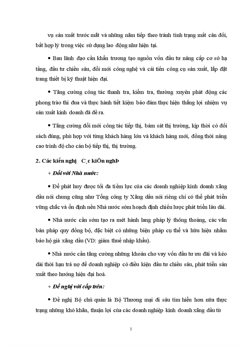 image for page Phân tích các hoạt động kinh doanh của Tổng công ty xăng dầu 1