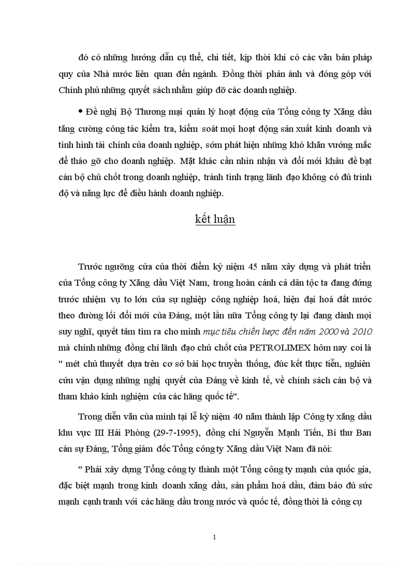 image for page Phân tích các hoạt động kinh doanh của Tổng công ty xăng dầu 1