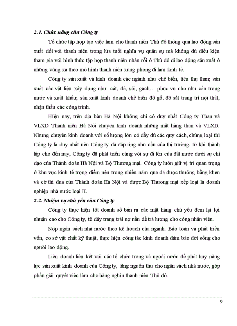 image for page Một số biện pháp nhằm nâng cao hiệu quả sản xuất kinh doanh của Công ty Than và VLXD Thanh niên Hà Nội 1