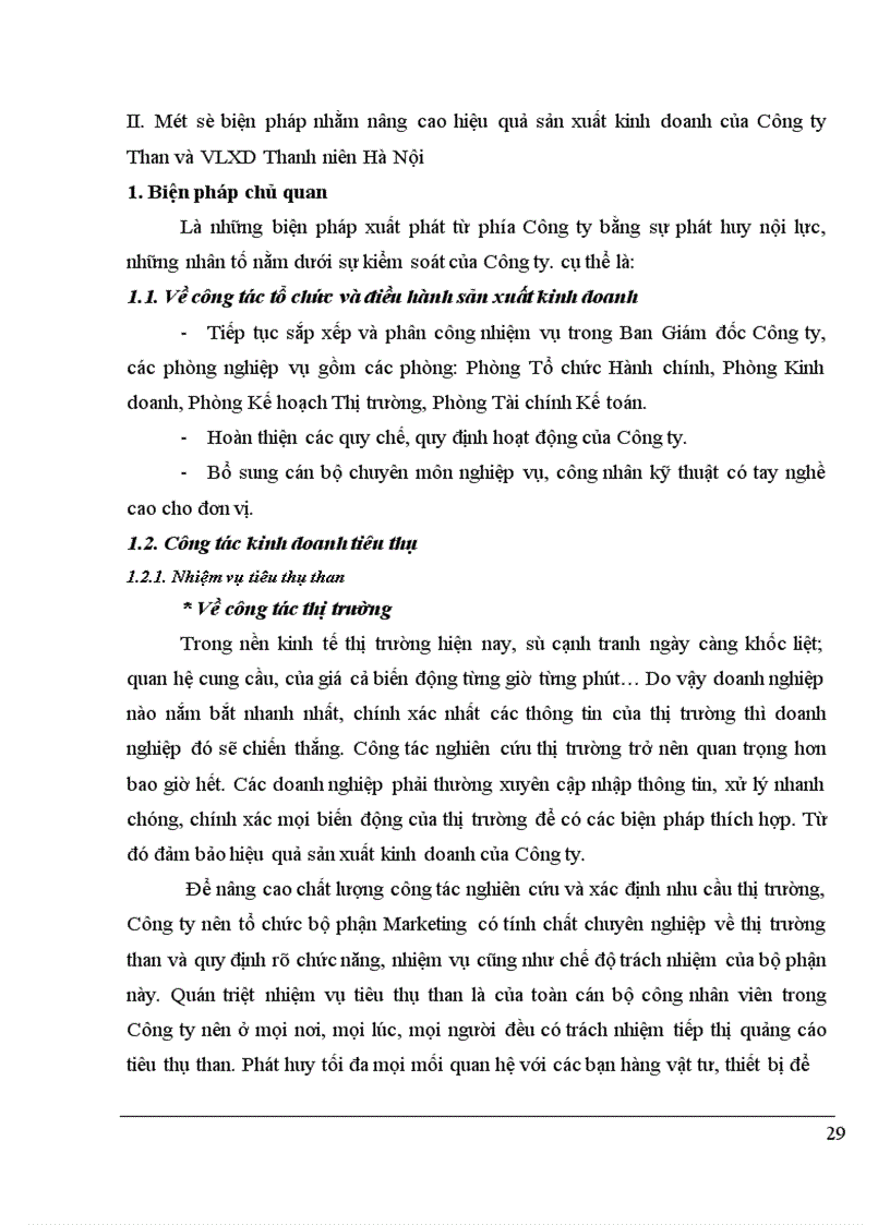 image for page Một số biện pháp nhằm nâng cao hiệu quả sản xuất kinh doanh của Công ty Than và VLXD Thanh niên Hà Nội 1